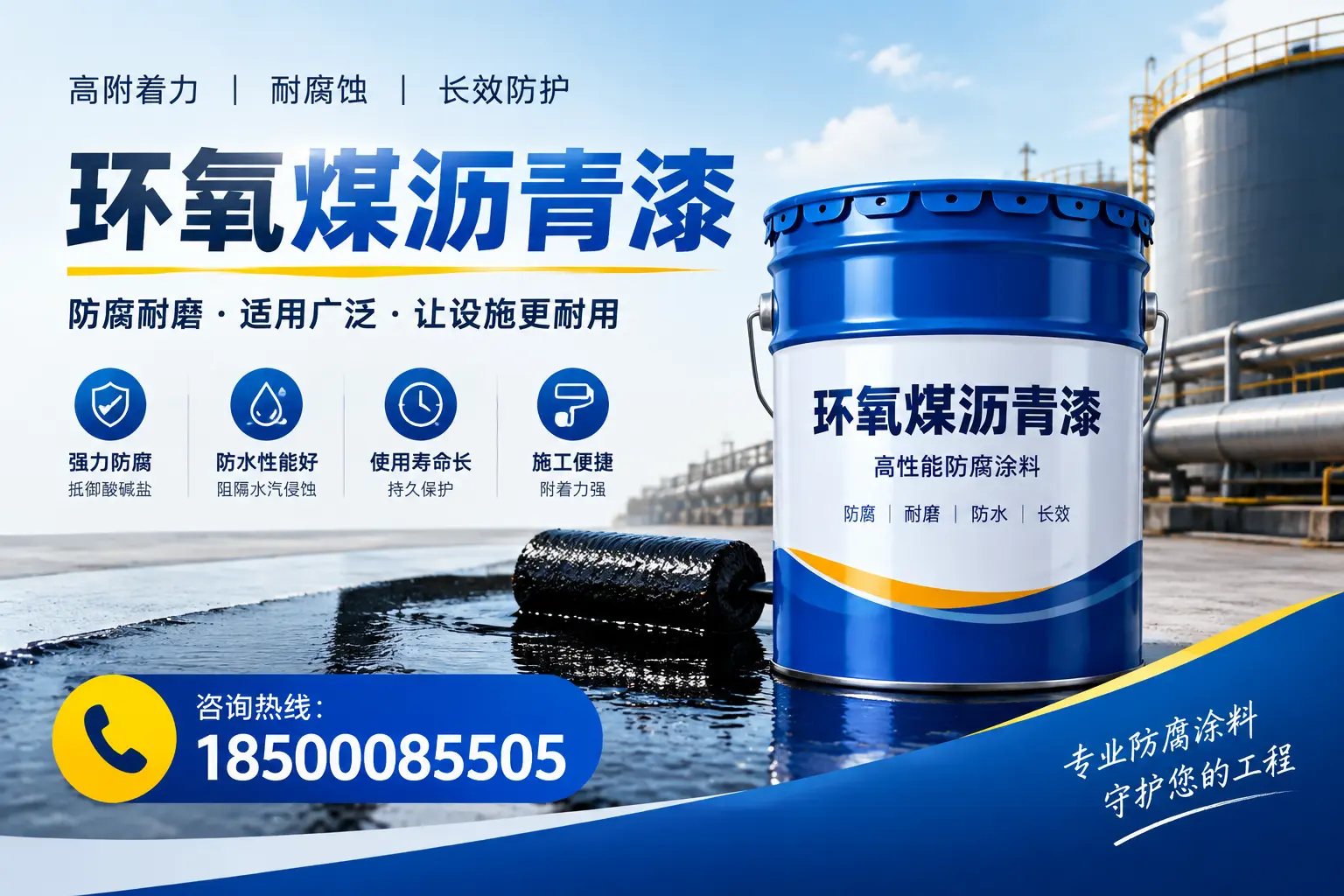 环氧煤沥青漆与其他涂料的对比分析,助力儋州企业决策